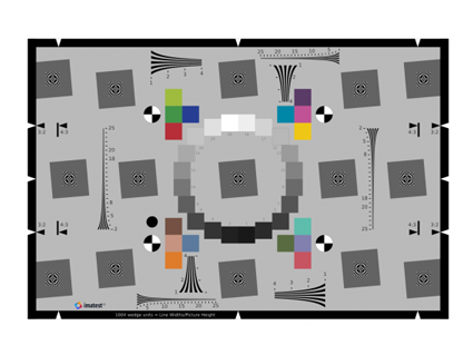 ISO 12233: 2014 E-SFR Test Chart