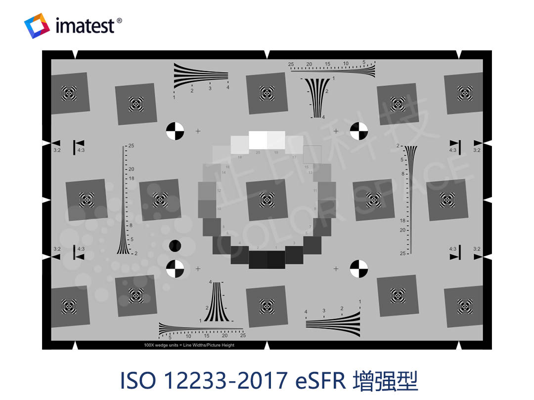 ISO 12233:2017 边缘SFR(eSFR)测试卡