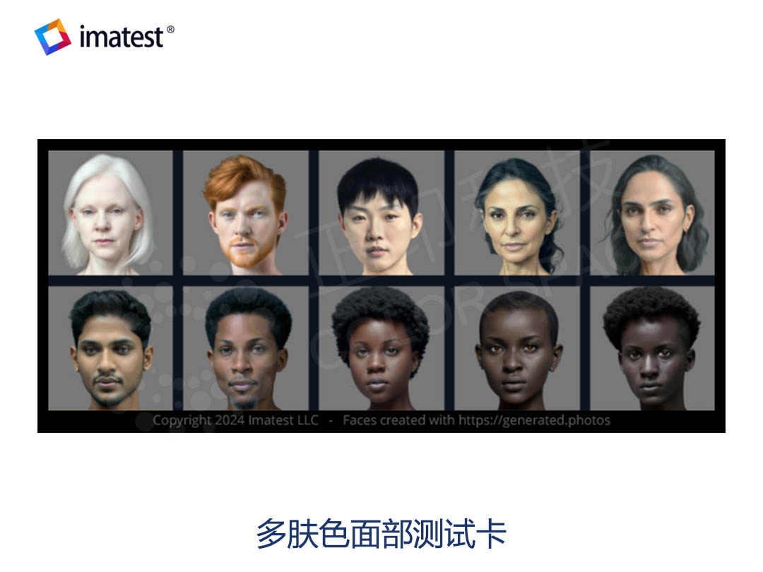 Diverse Skin Tone Face Targets (Set of 10)
