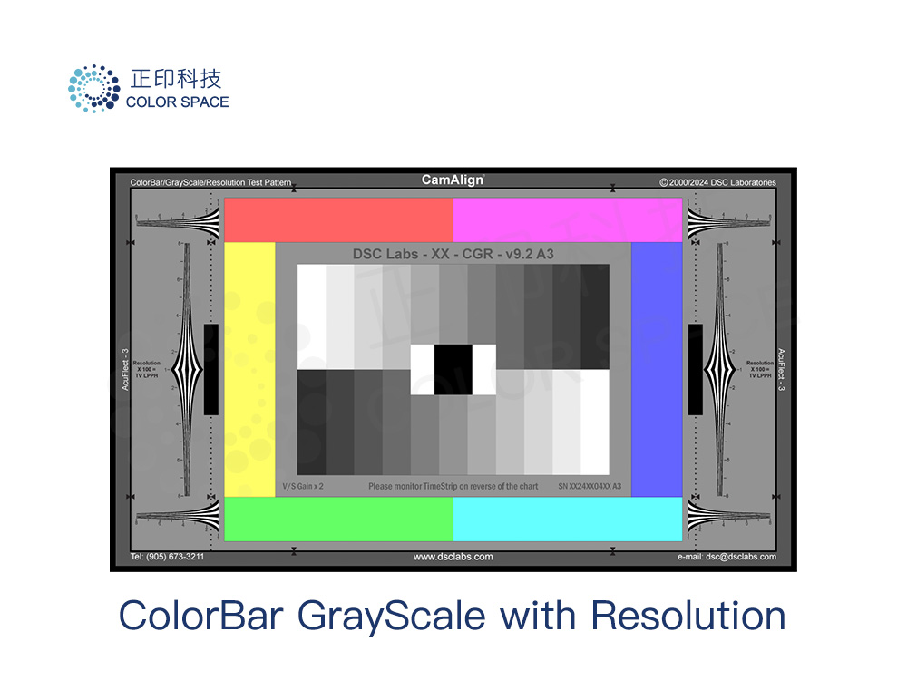 ColorBar GrayScale with Resolution