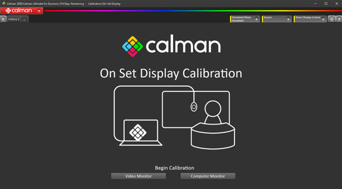  现场显示校准工作流程 Calman studio