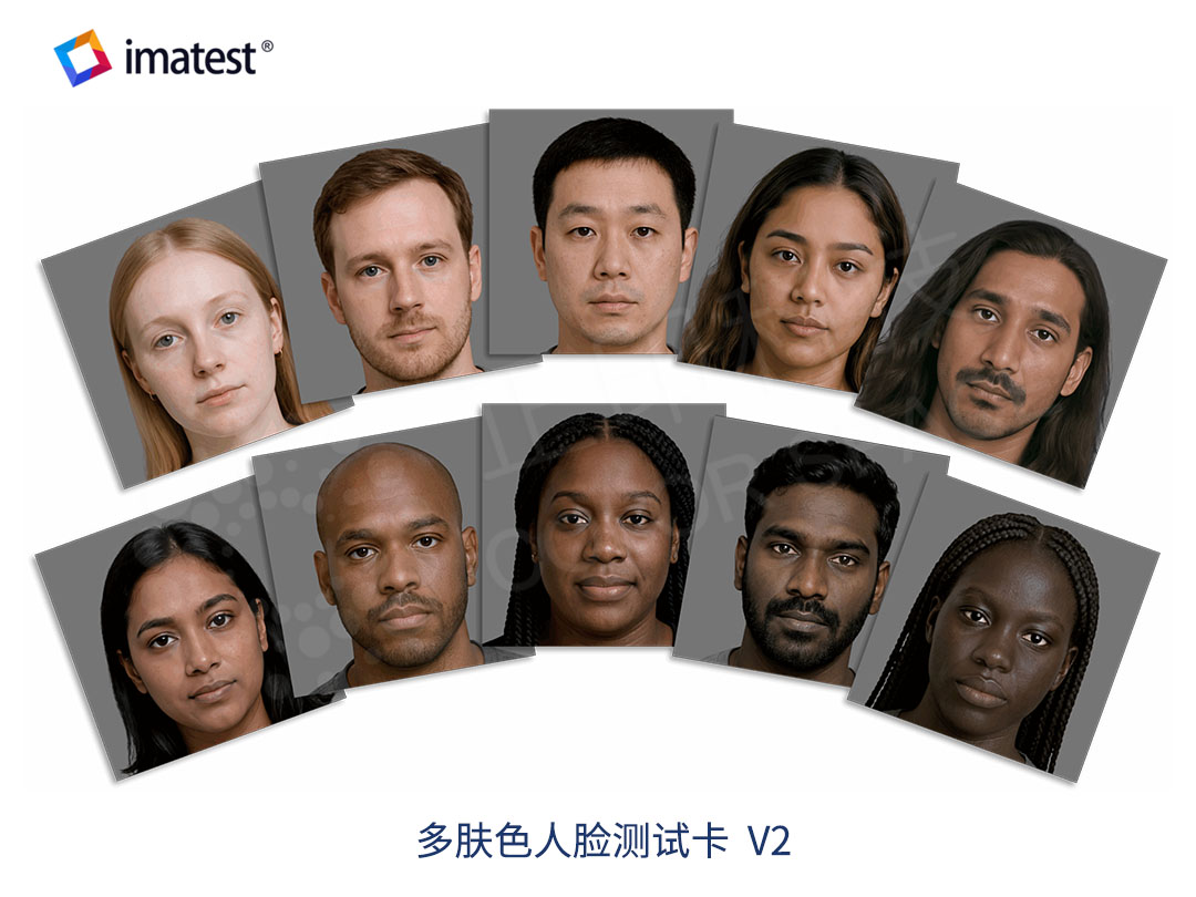  多肤色人脸图像测试卡 V2
